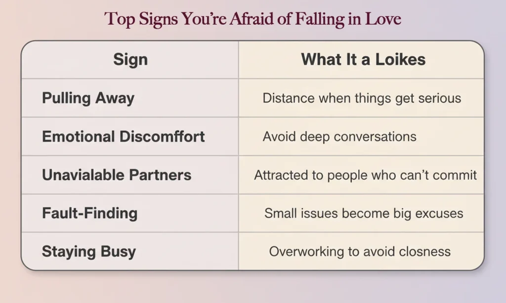 fear of falling in love